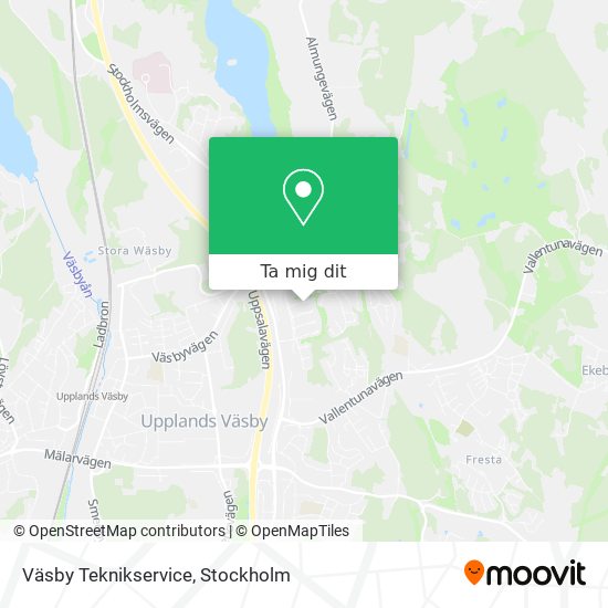 Väsby Teknikservice karta