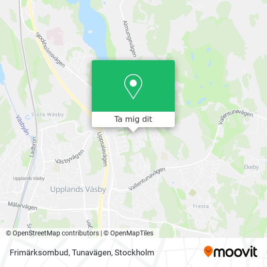 Frimärksombud, Tunavägen karta