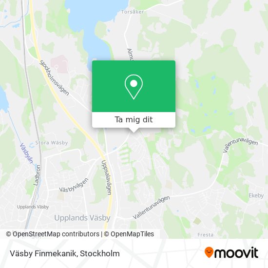 Väsby Finmekanik karta