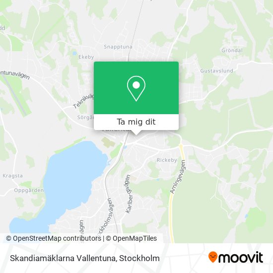 Skandiamäklarna Vallentuna karta