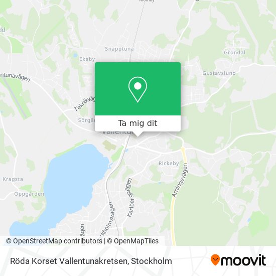 Röda Korset Vallentunakretsen karta