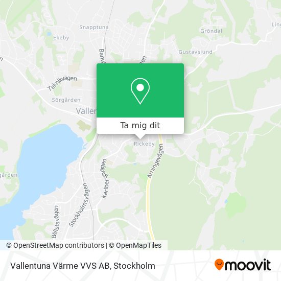 Vallentuna Värme VVS AB karta