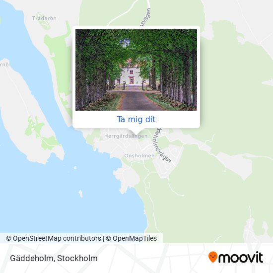 Gäddeholm karta