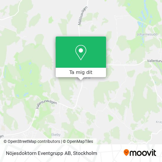 Nöjesdoktorn Eventgrupp AB karta