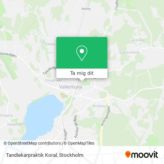 Tandlekarpraktik Koral karta