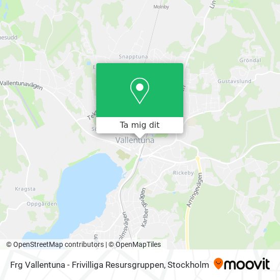 Frg Vallentuna - Frivilliga Resursgruppen karta