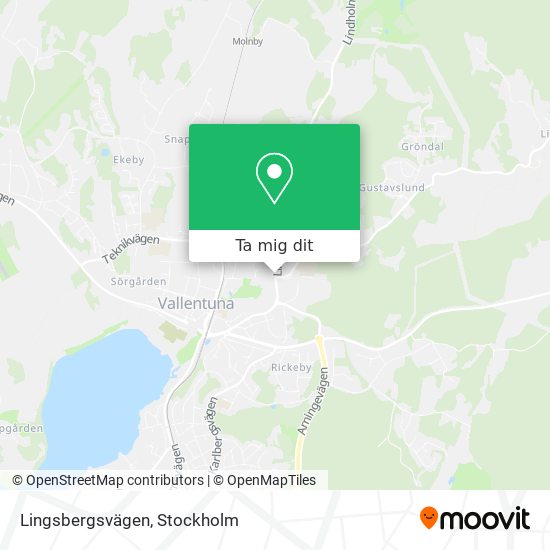 Lingsbergsvägen karta