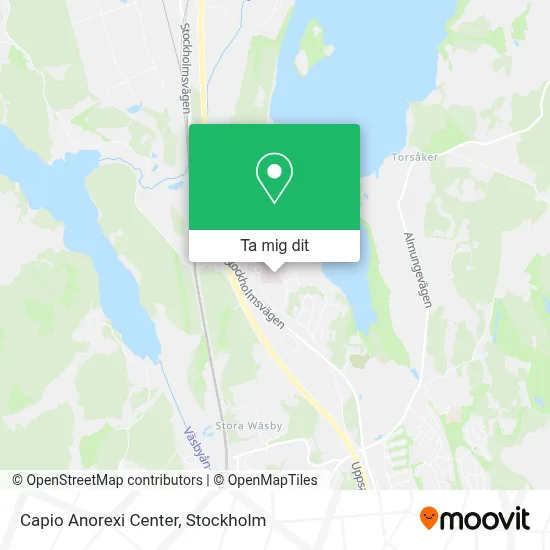 Capio Anorexi Center karta