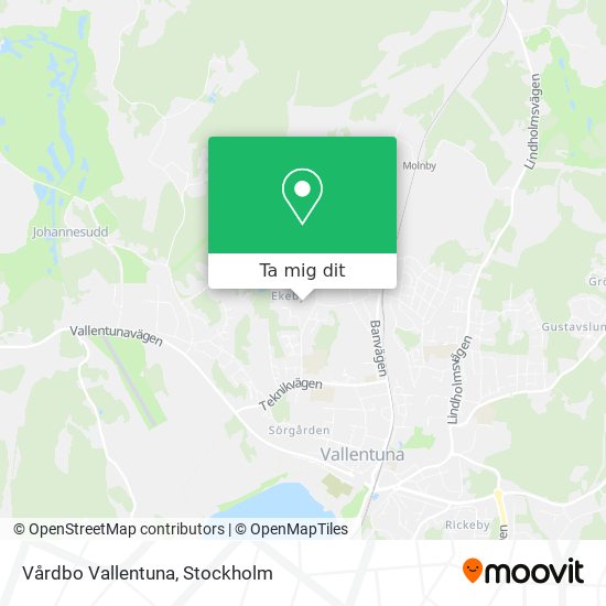 Vårdbo Vallentuna karta