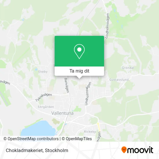 Chokladmakeriet karta
