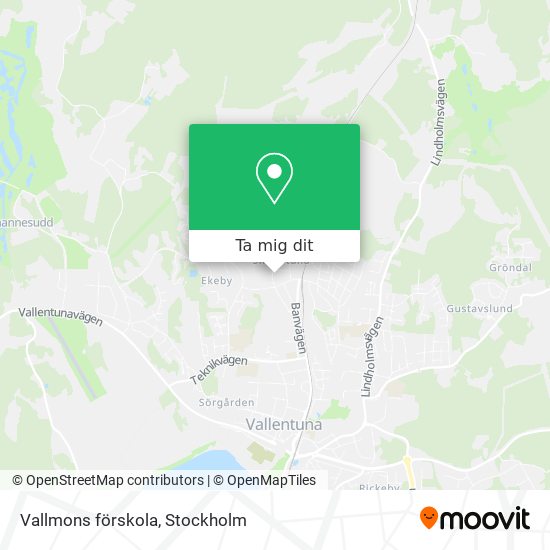 Vallmons förskola karta