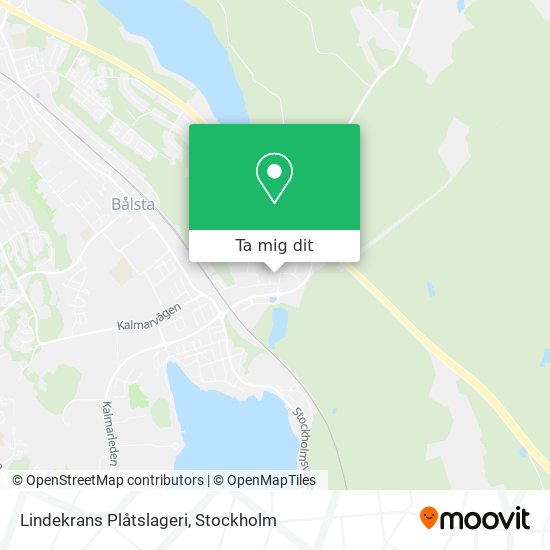 Lindekrans Plåtslageri karta