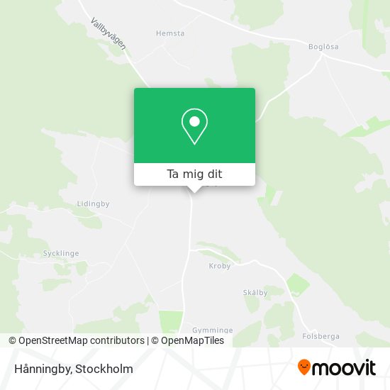 Hånningby karta