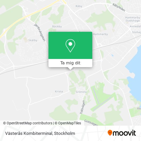 Västerås Kombiterminal karta