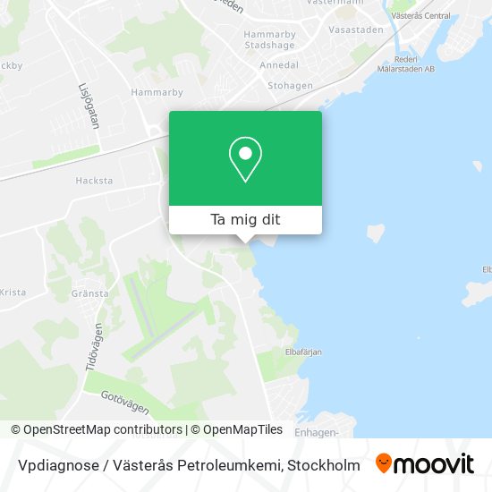 Vpdiagnose / Västerås Petroleumkemi karta