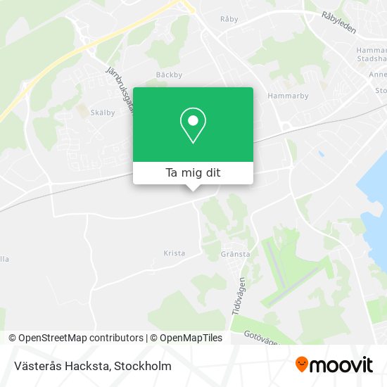 Västerås Hacksta karta