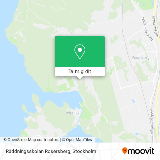 Räddningsskolan Rosersberg karta