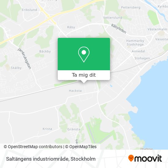 Saltängens industriområde karta