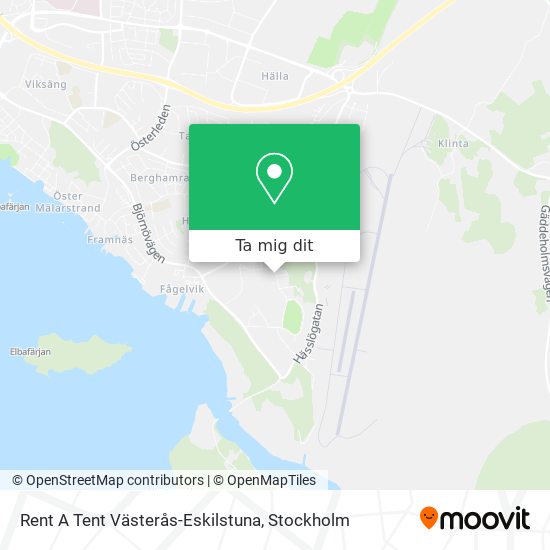 Rent A Tent Västerås-Eskilstuna karta