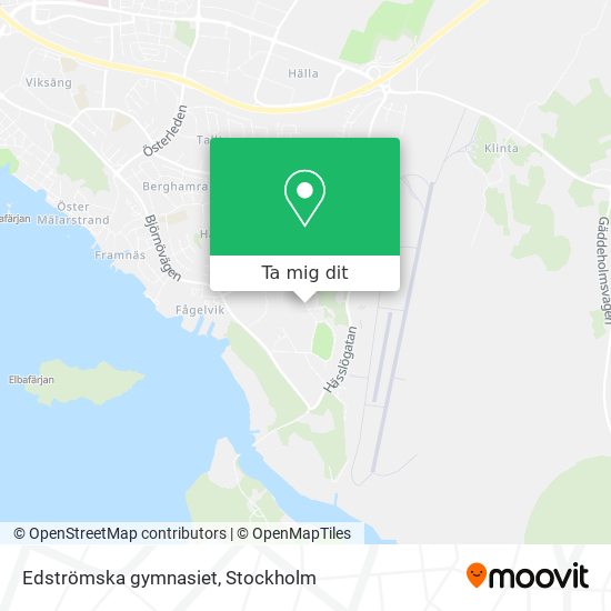 Edströmska gymnasiet karta
