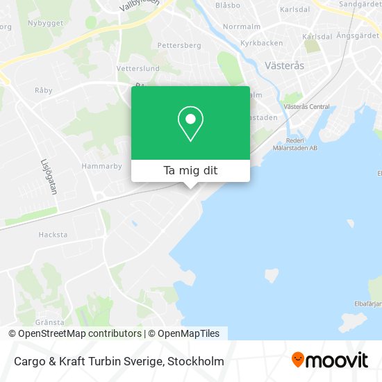 Cargo & Kraft Turbin Sverige karta