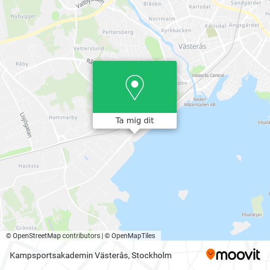 Kampsportsakademin Västerås karta