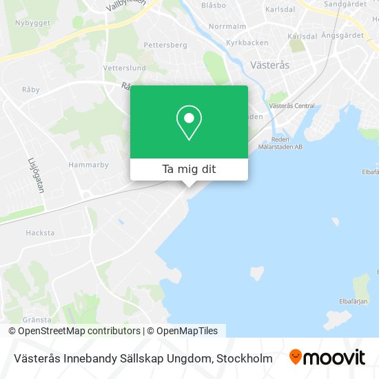 Västerås Innebandy Sällskap Ungdom karta