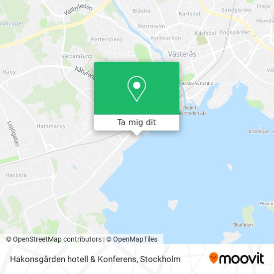 Hakonsgården hotell & Konferens karta