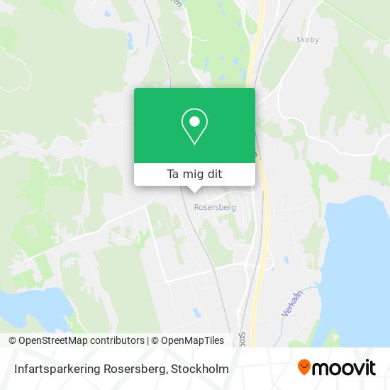 Infartsparkering Rosersberg karta