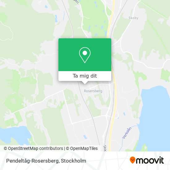 Pendeltåg-Rosersberg karta