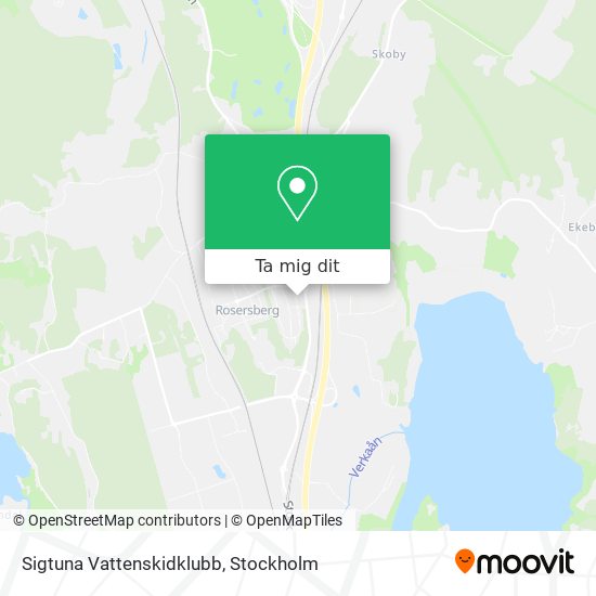 Sigtuna Vattenskidklubb karta