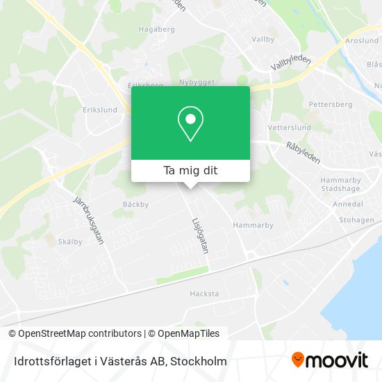 Idrottsförlaget i Västerås AB karta