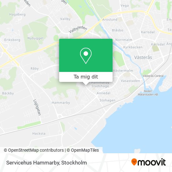 Servicehus Hammarby karta