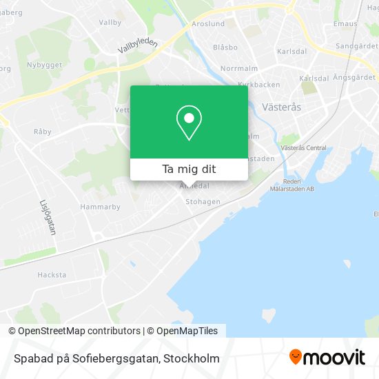 Spabad på Sofiebergsgatan karta