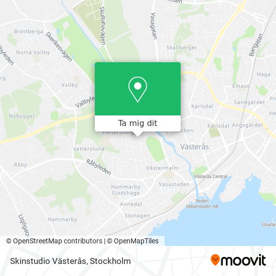 Skinstudio Västerås karta