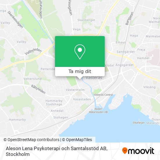 Aleson Lena Psykoterapi och Samtalsstöd AB karta