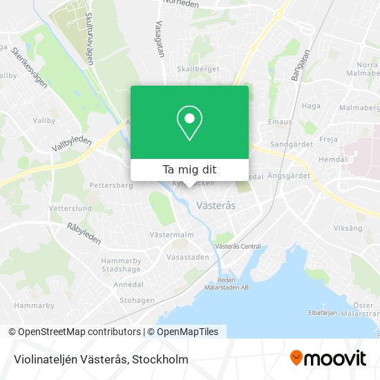 Violinateljén Västerås karta