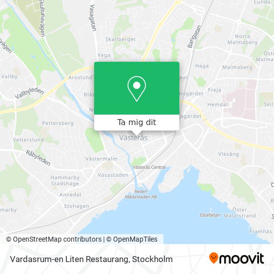 Vardasrum-en Liten Restaurang karta