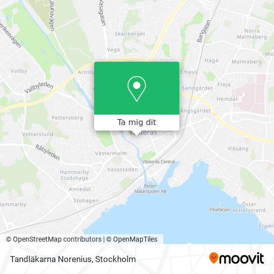 Tandläkarna Norenius karta