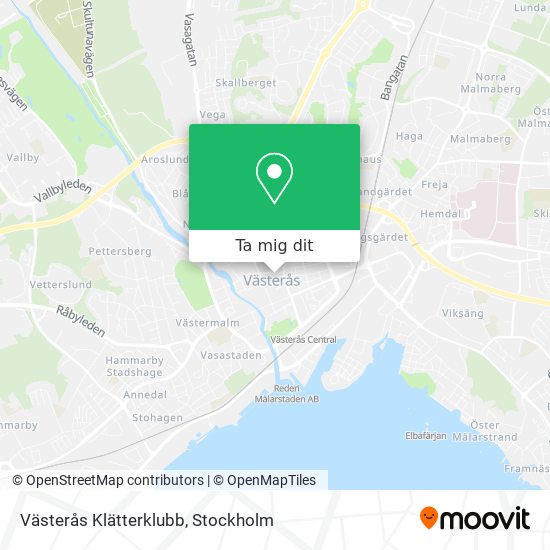 Västerås Klätterklubb karta