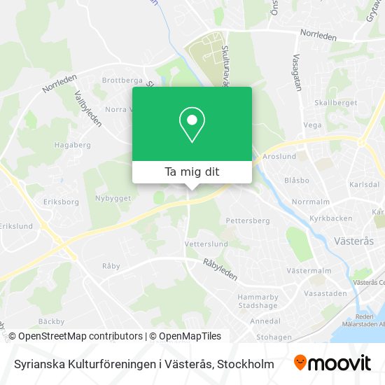 Syrianska Kulturföreningen i Västerås karta