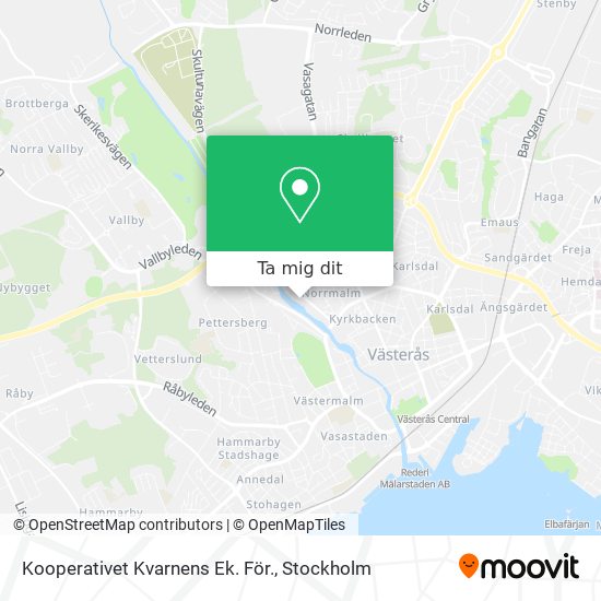 Kooperativet Kvarnens Ek. För. karta