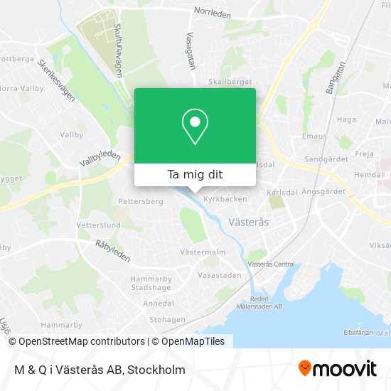 M & Q i Västerås AB karta