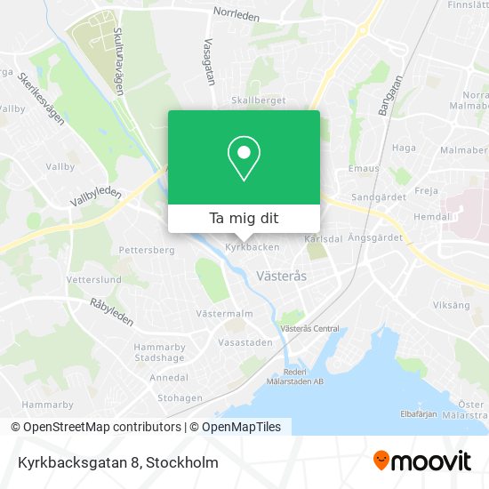 Kyrkbacksgatan 8 karta