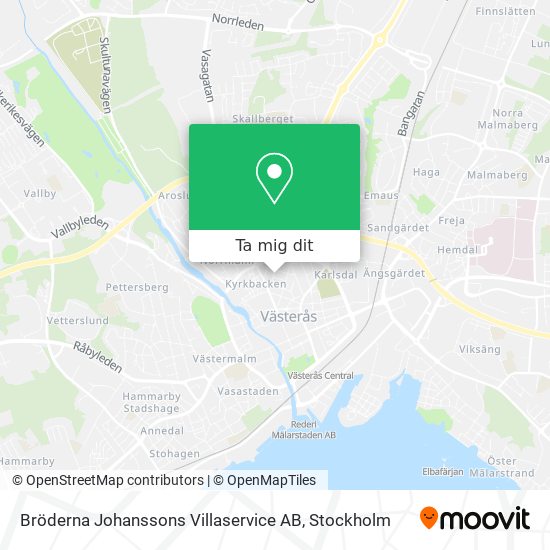 Bröderna Johanssons Villaservice AB karta