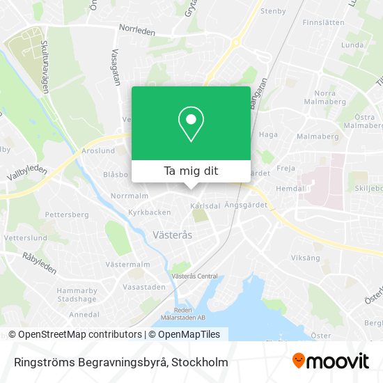 Ringströms Begravningsbyrå karta