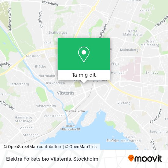 Elektra Folkets bio Västerås karta