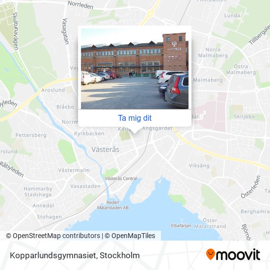 Kopparlundsgymnasiet karta