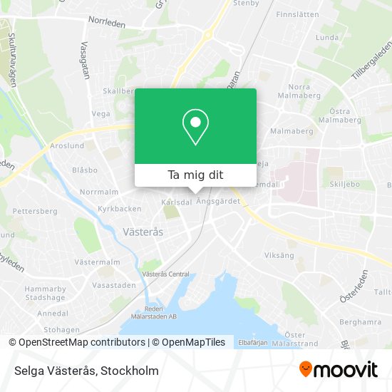 Selga Västerås karta