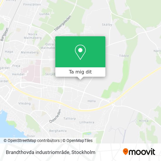 Brandthovda industriområde karta